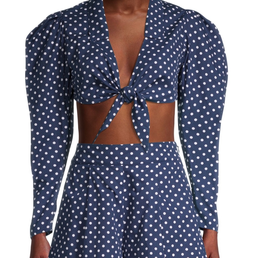 WeWoreWhat Bisou PolkaDot Crop Top